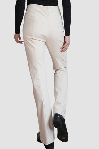 Pantalón de tiro alto - Beige - Monki