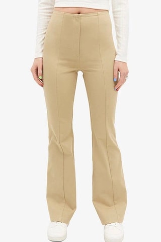 Pantalón de tiro alto - Beige - Monki