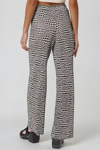 Pantalón de tiro alto - Negro y blanco - Monki