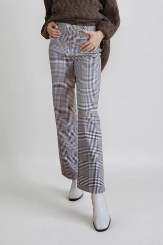 Pantalón - Marrón y azul marino - Monki