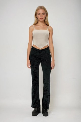 Pantalón de terciopelo - Negro - Weekday