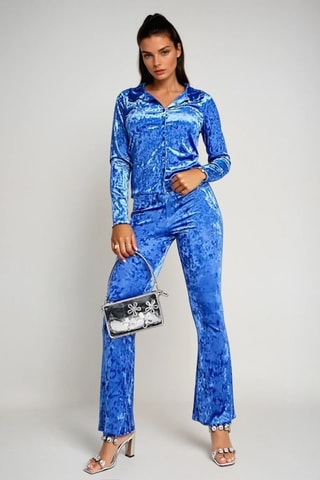 Pantalón flare - Azul - Monki