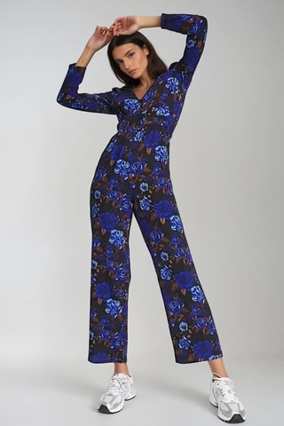 Pantalón de tiro alto - Azul - Monki