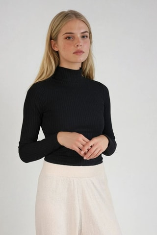 Pantalón de tiro alto - Beige - Monki