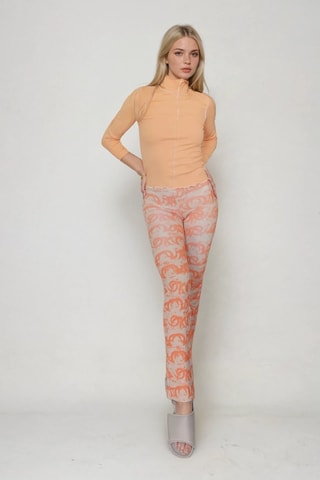 Pantalón - Beige y naranja - Monki