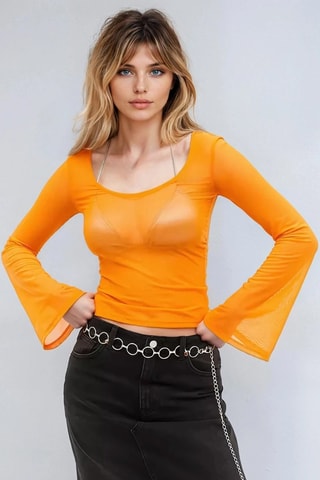 Top - Naranja - Monki