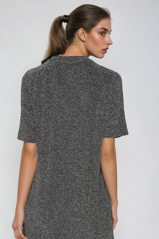 Vestido trapecio - Gris jaspeado - Monki