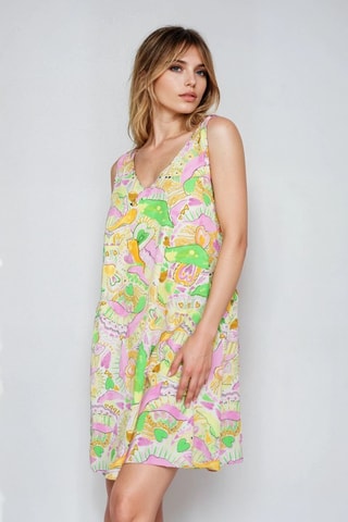Vestido trapecio - Rosa - Monki