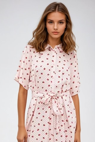 Vestido camisero - Rosa - Monki