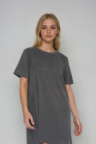 Vestido camiseta - Gris - Monki