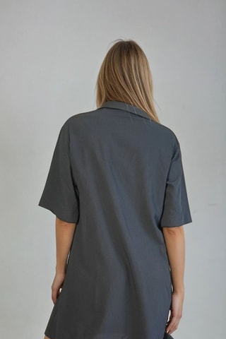 Vestido cruzado - Negro - Monki