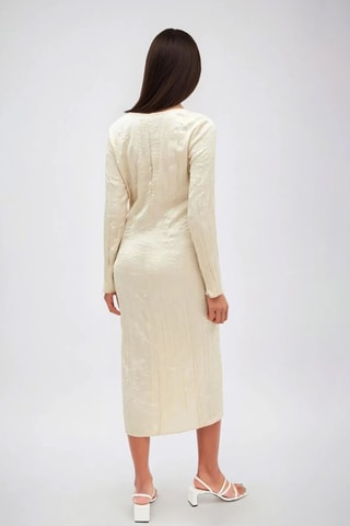 Vestido midi - Beige - Monki