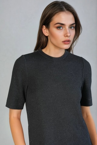 Vestido camiseta - Negro - Monki