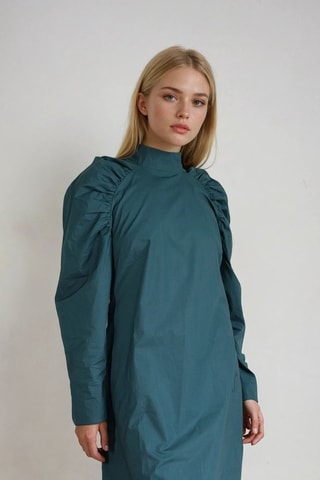 Vestido recto - Verde oscuro - Monki