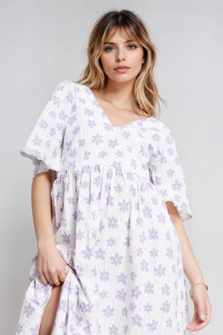 Vestido midi - Blanco - Monki