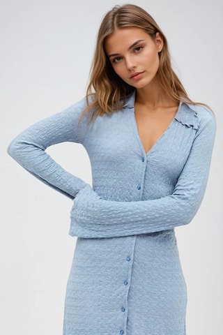Vestido trapecio - Celeste - Monki