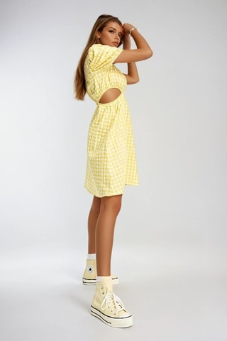 Vestido evasé - Amarillo - Monki