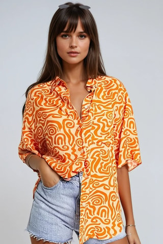 Camisa - Naranja - Monki