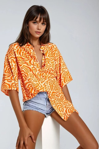 Camisa - Naranja - Monki