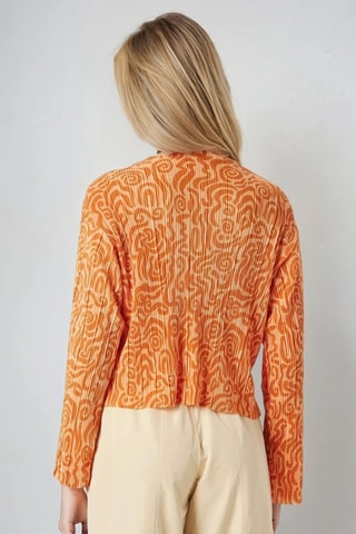 Blusa plisada - Naranja - Monki