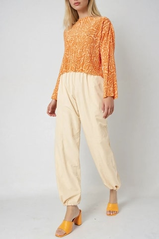 Blusa plisada - Naranja - Monki