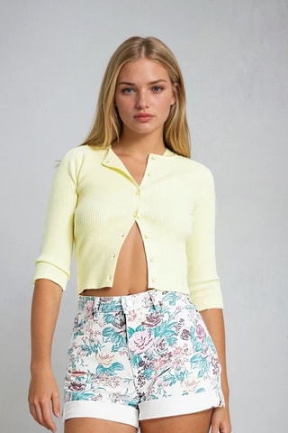 Short - Blanco - Monki