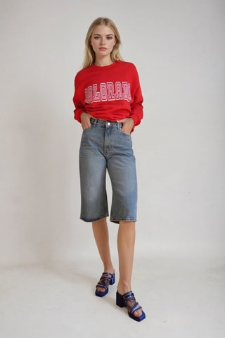 Bermudas vaqueras - Azul claro - Monki
