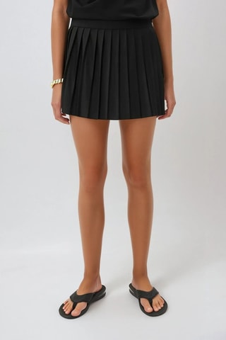 Falda plisada - Negro - Weekday
