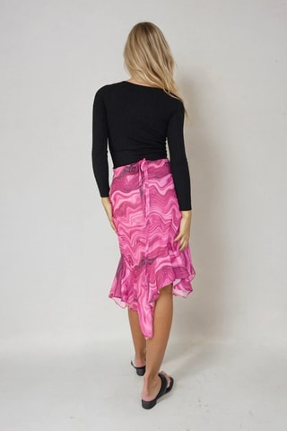 Falda midi - Rosa - Monki