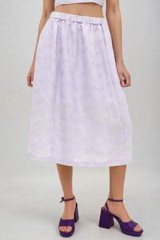 Falda midi - Malva - Monki