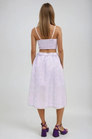 Falda midi - Malva - Monki