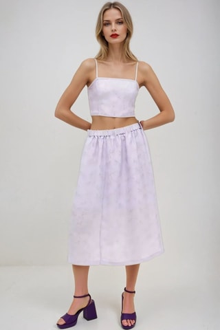 Falda midi - Malva - Monki