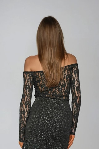 Falda recta - Negro - Monki