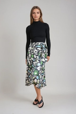 Falda cruzada - Negro - Monki