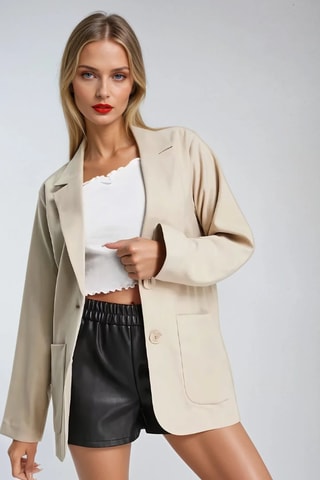 Blazer - Beige - Monki