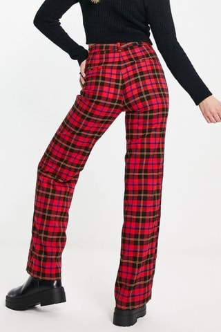 Pantalón de tiro alto - Rojo