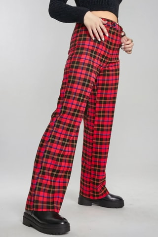 Pantalón de tiro alto - Rojo