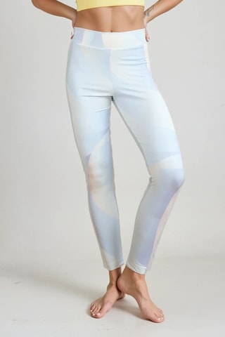 Leggings tie-dye de tiro alto - Azul claro