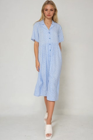 Vestido camisero - Azul claro