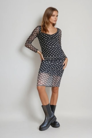 Vestido de tubo - Negro