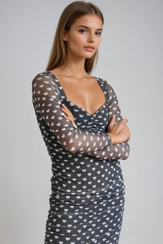 Vestido de tubo - Negro