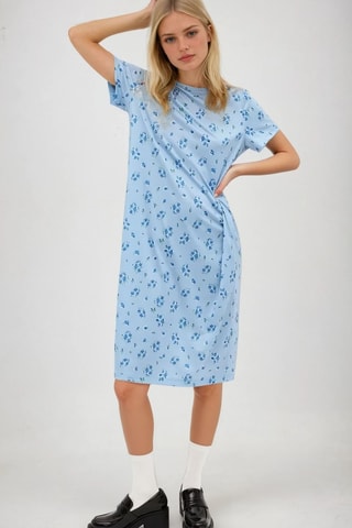 Vestido camiseta - Azul claro