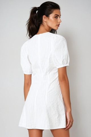 Vestido recto - Blanco