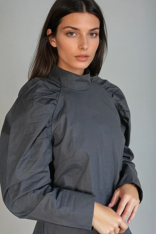 Vestido recto - Gris oscuro
