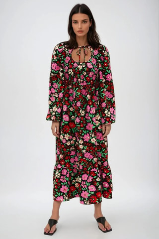 Vestido midi - Negro