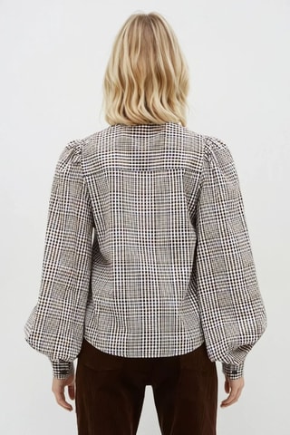 Camisa - Blanco y marrón