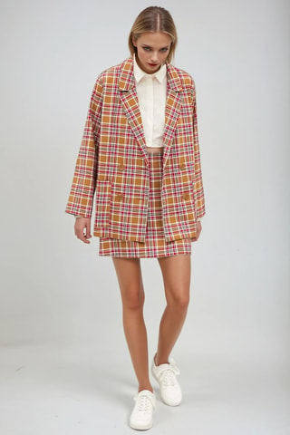 Chaqueta - Marrón y rojo