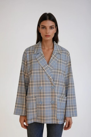 Blazer - Azul y blanco