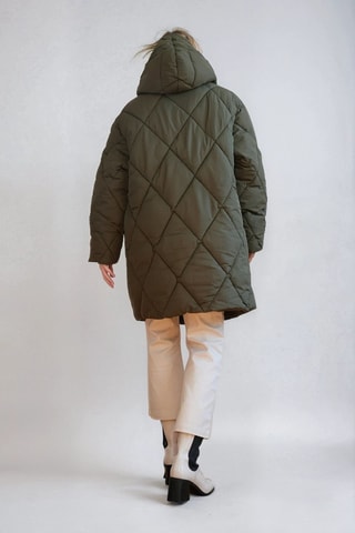 Chaqueta con capucha - Caqui