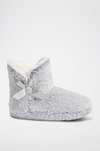 Pantufas subidas forradas Noemie - Cinzento-claro
